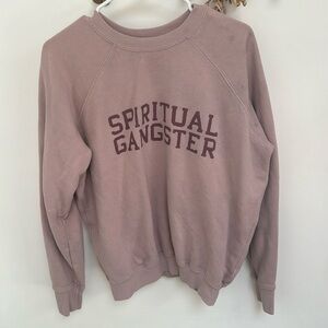 Spiritual Gangster Crewneck Sweatshirt, MEDIUM, 100% cotton, FLAWED